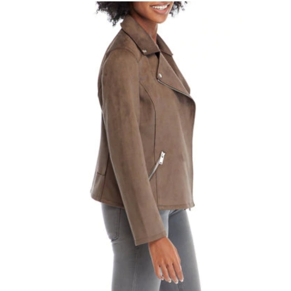 NWT Philosophy Faux Suede leather Moto Jacket - Picture 7 of 9